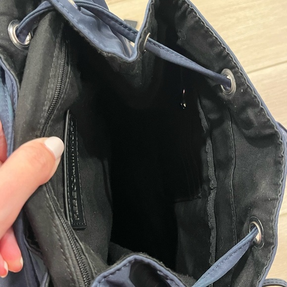 Rebecca Minkoff Bikeshare Nylon Backpack Navy Blue - Picture 8 of 9